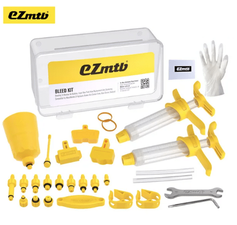 Zestaw narzędzi do odpowietrzania rowerowych hamulców hydraulicznych